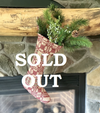 CAMBRIDGE RED/GREEN/TAN STOCKING **SOLD OUT**